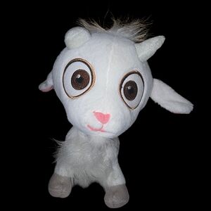 Adorable White Plush Goat Toy